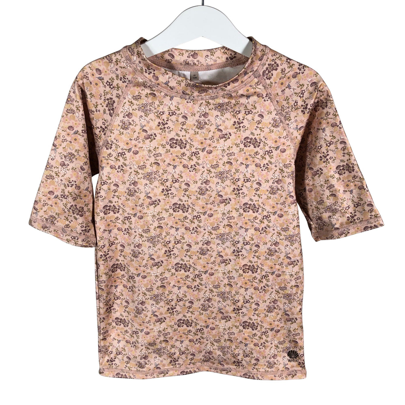Unisex Wheat - Swim shirt, size 122 - 128 - Light pink (1)