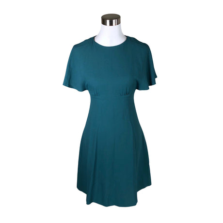 Unisex Massimo Dutti - Schiffon dress, size 34 - Green ()