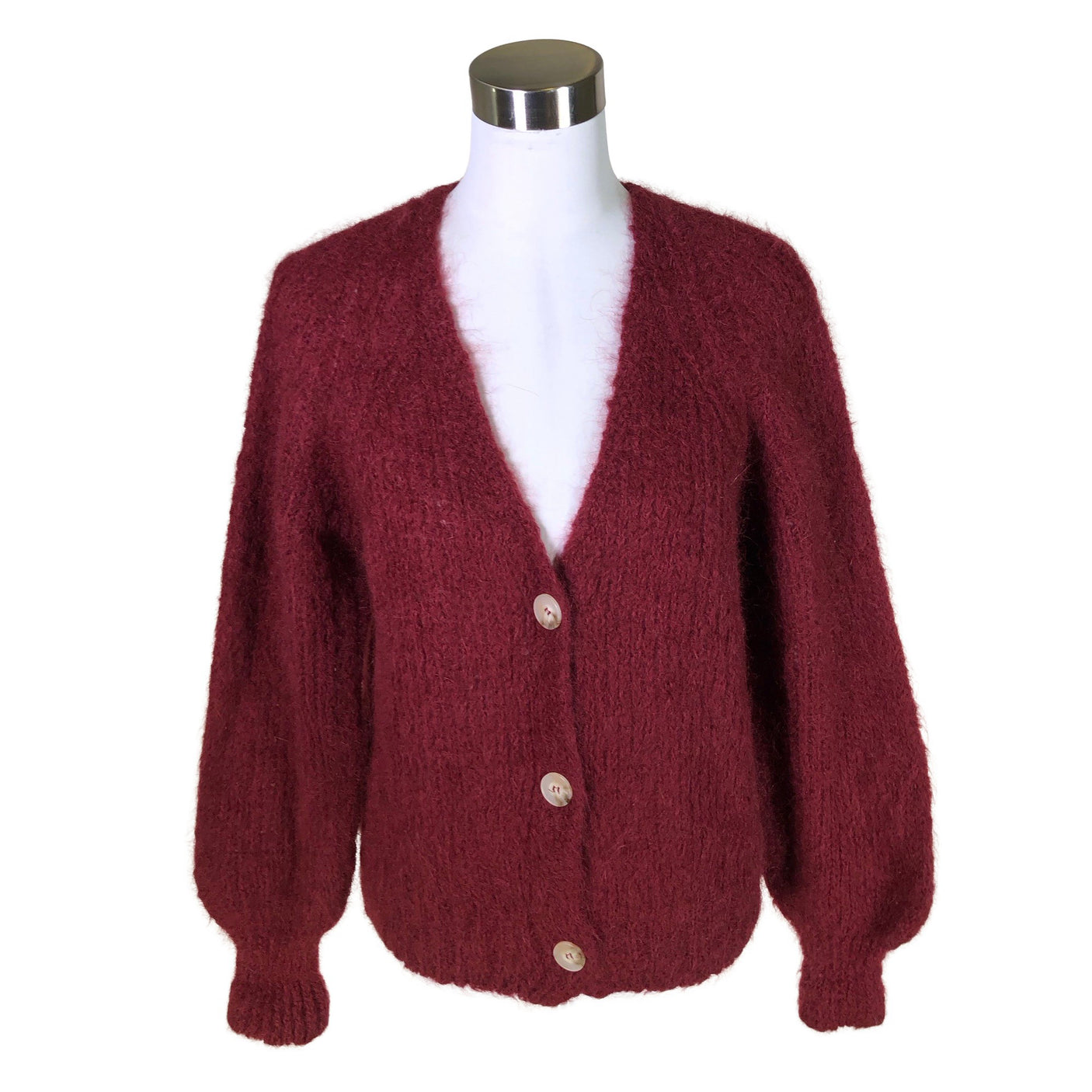 Unisex Peura - Cardigan, size 40 - Wine red (1)
