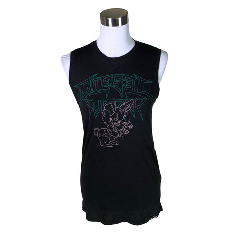 Unisex Diesel - Tricot tank top, size 38 - Black ()