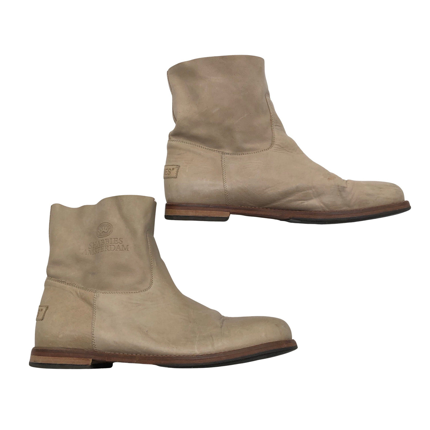 Unisex Shabbies Amsterdam - Ankle boots, size 42 - Beige (1)