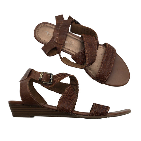 Unisex Tamaris - Wedge sandals, size 39 - Brown ()