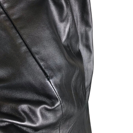 Unisex Ril's - Leather skirt, size 36 - Black (2)