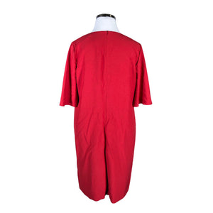 Unisex Voglia - Schiffon dress, size 44 - Red (2)