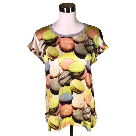 Unisex Marc Cain - Short-sleeved blouse, size 38 - Gray ()
