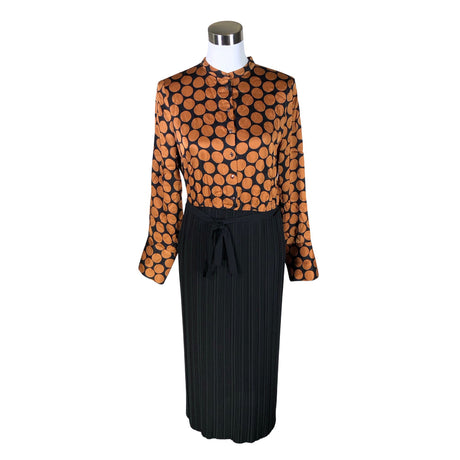 Unisex s.Oliver - Schiffon dress, size 38 - Brown ()