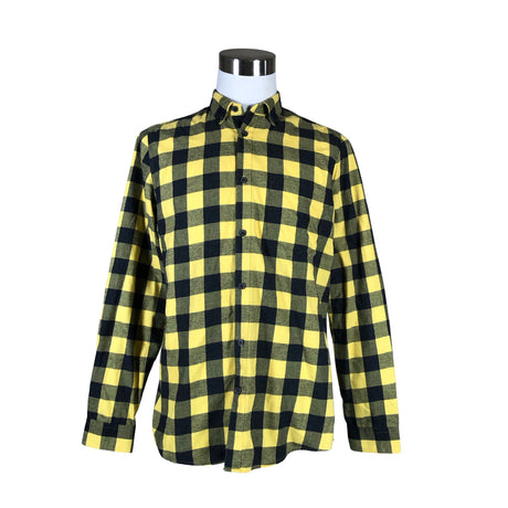 Unisex Win Win - Flannel shirt, size L - Yellow ()