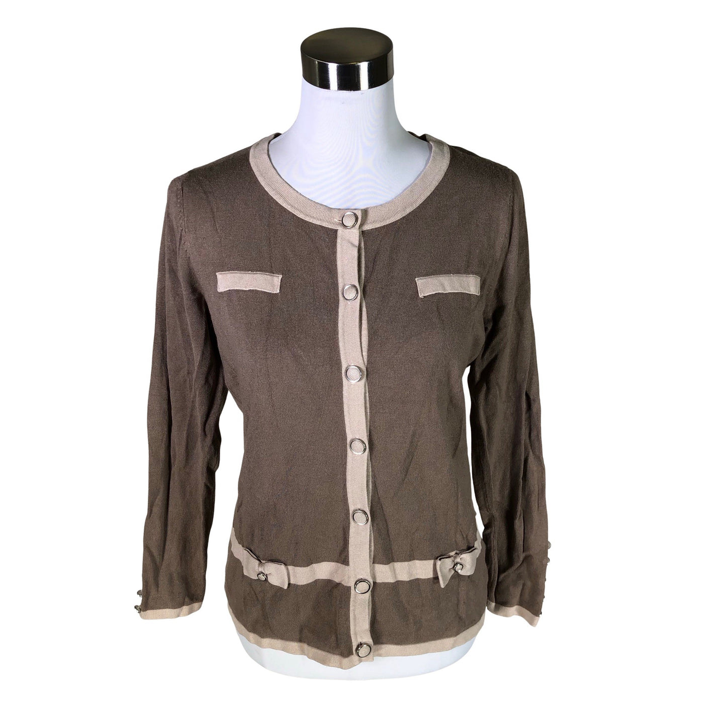 Unisex Marble - Cardigan, size 38 - Beige (1)
