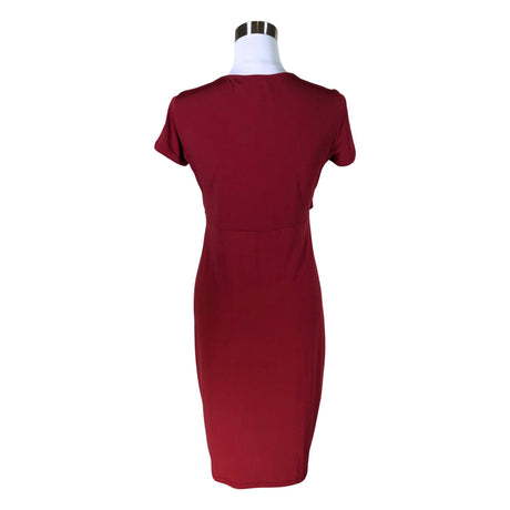Unisex s.Oliver - Tricot dress, size 40 - Wine red (2)