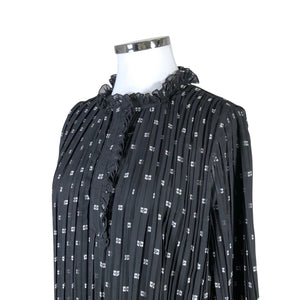 Unisex Ganni - Schiffon dress, size 42 - Black (3)