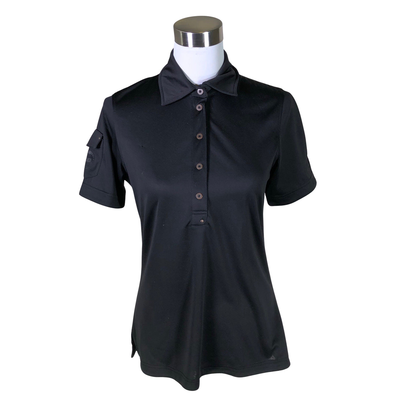 Unisex Looks - Sports shirt, short sleeve, size 38 - Black (1)