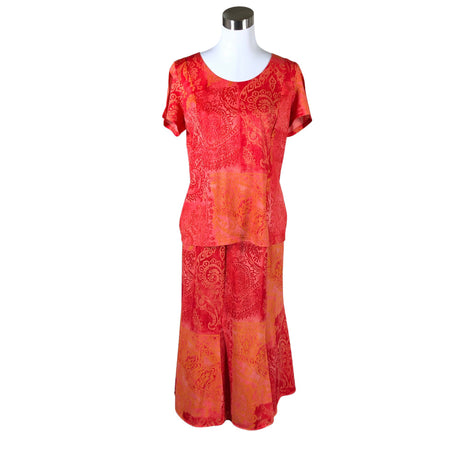 Unisex Finnkarelia - Short-sleeved blouse, size 42 - Orange ()