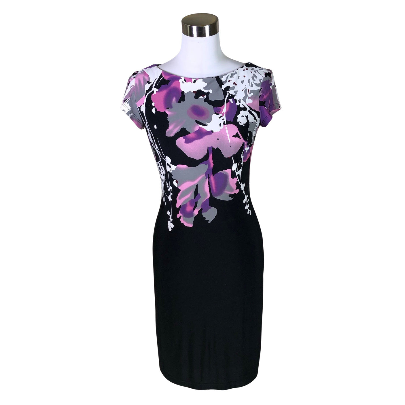 Unisex Joseph Ribkoff - Tricot dress, size 34 - Black (1)