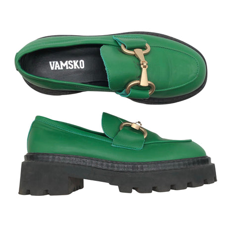 Unisex Vamsko - Loafers, size 37 - Green ()