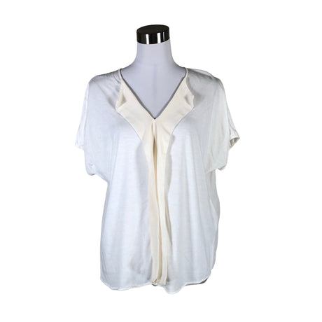 Unisex Massimo Dutti - Short-sleeved blouse, size 36 - White ()