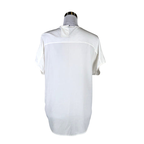 Unisex Massimo Dutti - Short-sleeved blouse, size 36 - White (2)