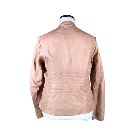 Unisex Saki - Leather jacket, size 44 - Light pink (2)