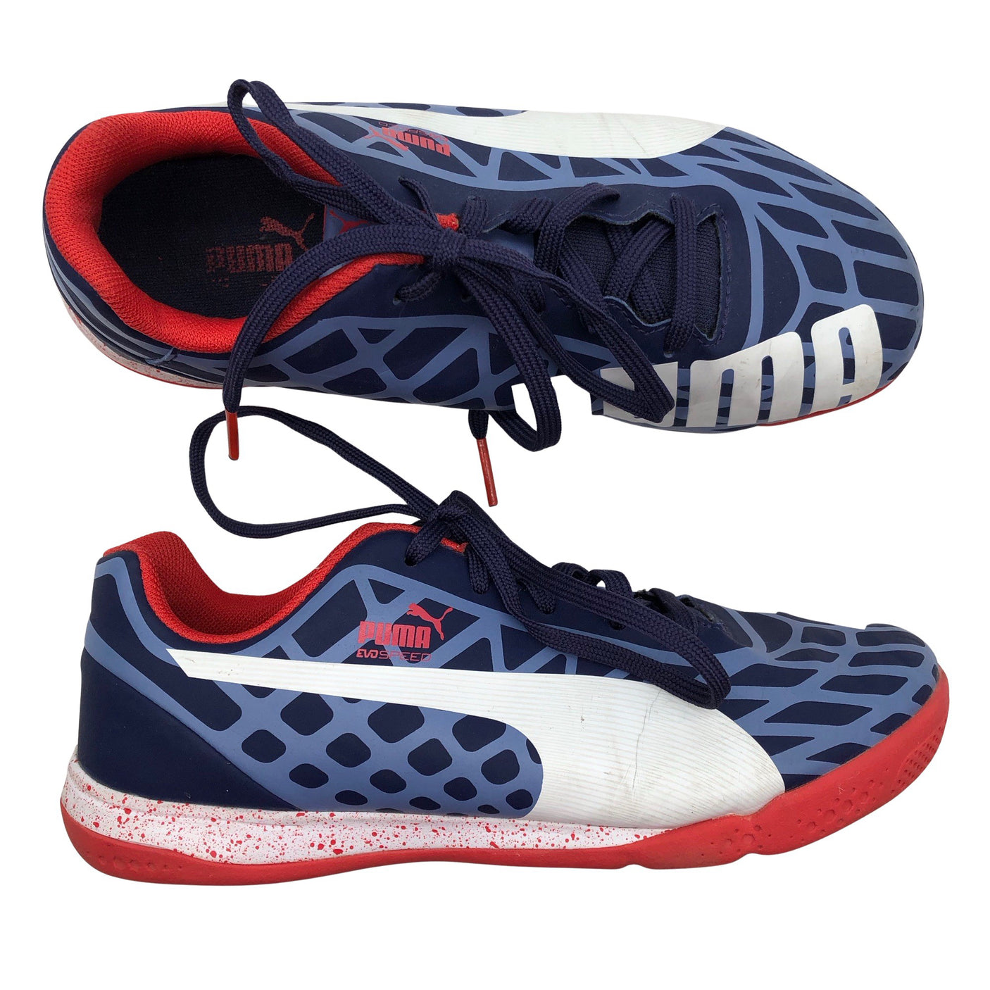 Unisex Puma - Indoor sports shoes, size 35 - Blue (1)