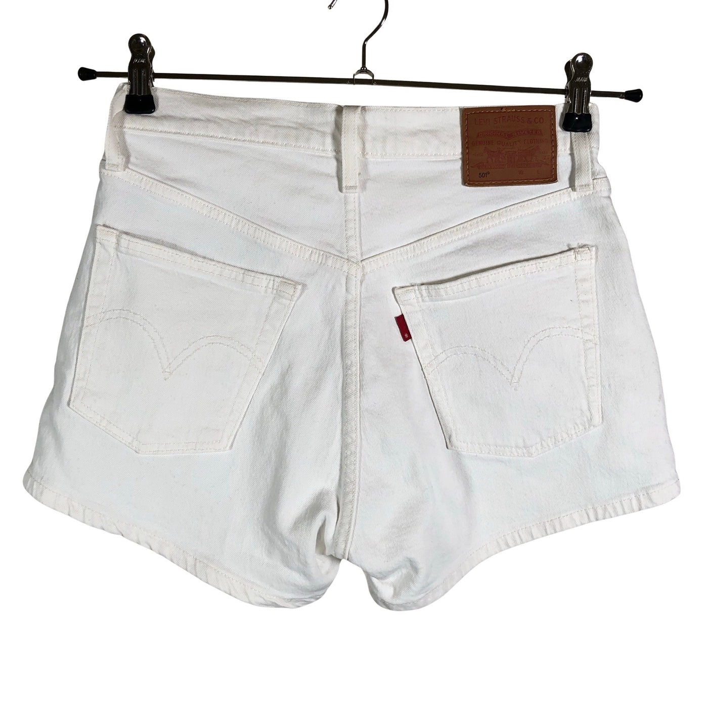 Unisex Levi's - Denim shorts, size W27 - Natural white (2)