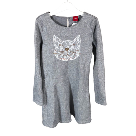 Unisex s.Oliver - Sweatshirt dress, size 122 - 128 - Gray ()