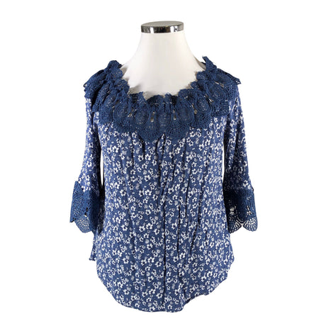 Unisex Cream - Blouse, size 44 - Blue ()