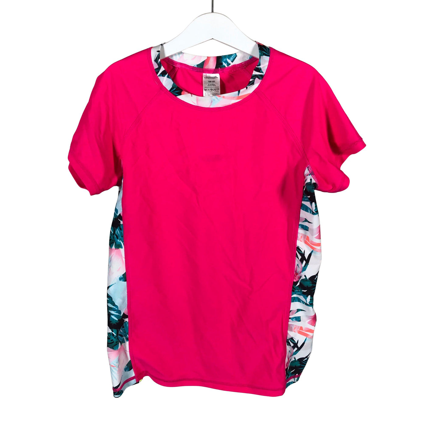 Unisex Soc - Sports shirt, short sleeve, size 146 - 152 - Pink (1)