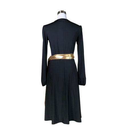 Unisex Diane von Furstenberg - Tricot dress, size 36 - Black (2)