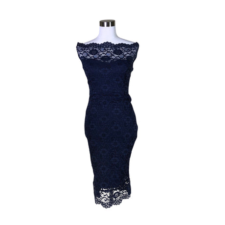 Unisex Goddiva London - Party dress, size 38 - Blue ()