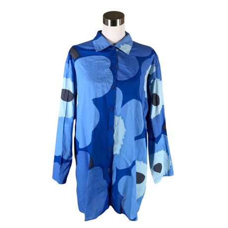 Unisex Marimekko - Collared shirt, size 42 - Blue ()