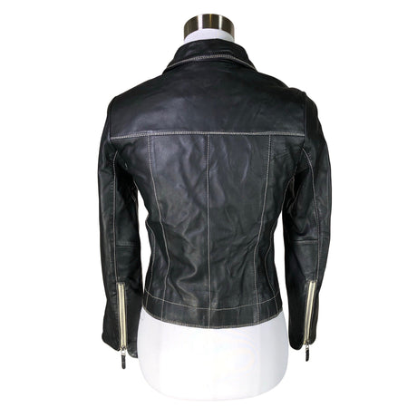 Unisex Andiata - Leather jacket, size 32 - Black (2)