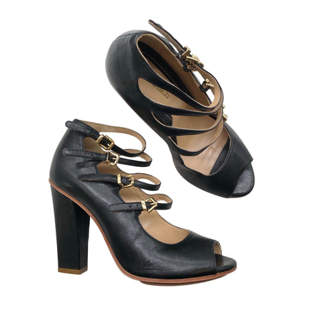 Unisex Max&Co - Open toe high heel shoes, size 36 - Black ()