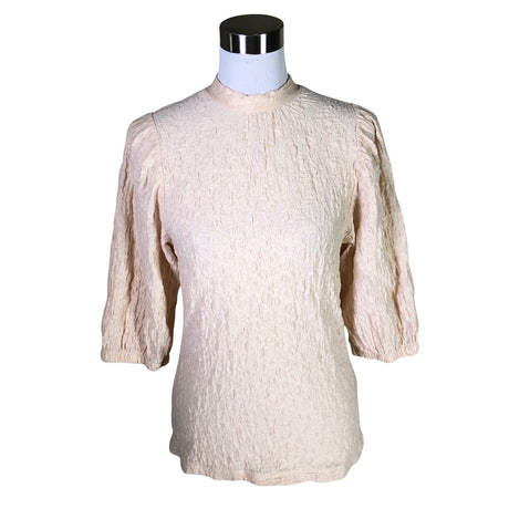 Unisex Lindex - Short-sleeved blouse, size 38 - Beige ()