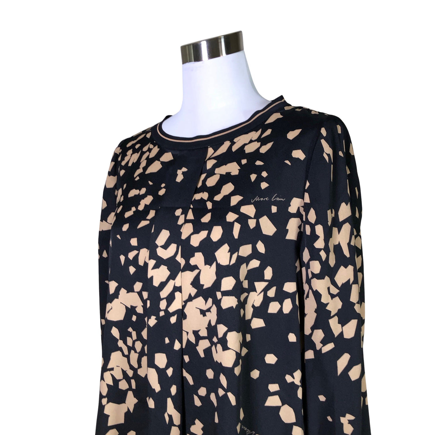 Unisex Marc Cain - Schiffon dress, size 38 - Black (3)