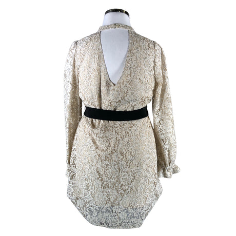 Unisex Bruuns Bazaar - Party dress, size 42 - Beige (2)