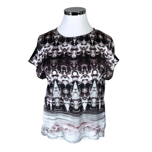 Unisex Christelle & Co - Short-sleeved blouse, size 42 - Gray (1)