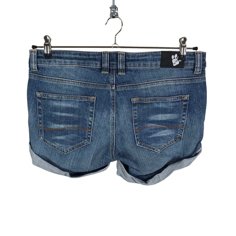 Unisex Leopard - Denim shorts, size 40 - Blue (2)