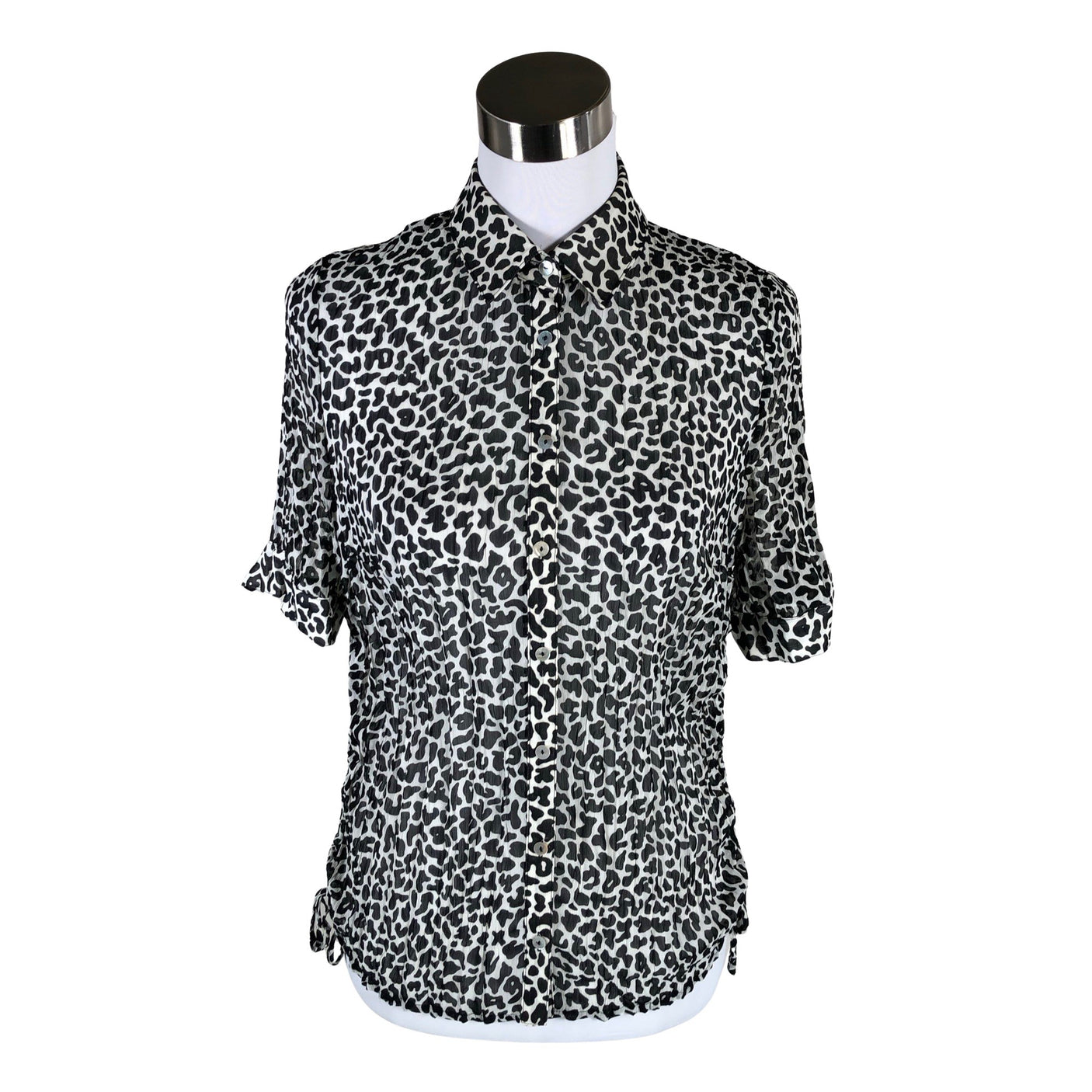 Unisex Frank Walder - Short-sleeved blouse, size 40 - Black (1)