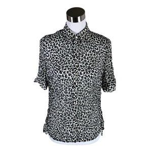 Unisex Frank Walder - Short-sleeved blouse, size 40 - Black (1)