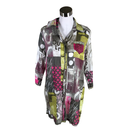 Unisex Steilmann - Schiffon tunic, size 40 - Gray ()