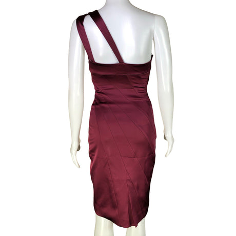 Unisex Karen Millen - Party dress, size 36 - Wine red (2)