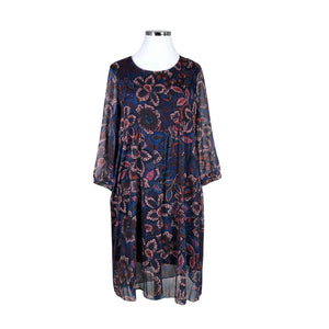 Unisex 2-Biz - Schiffon dress, size 42 - Blue (1)