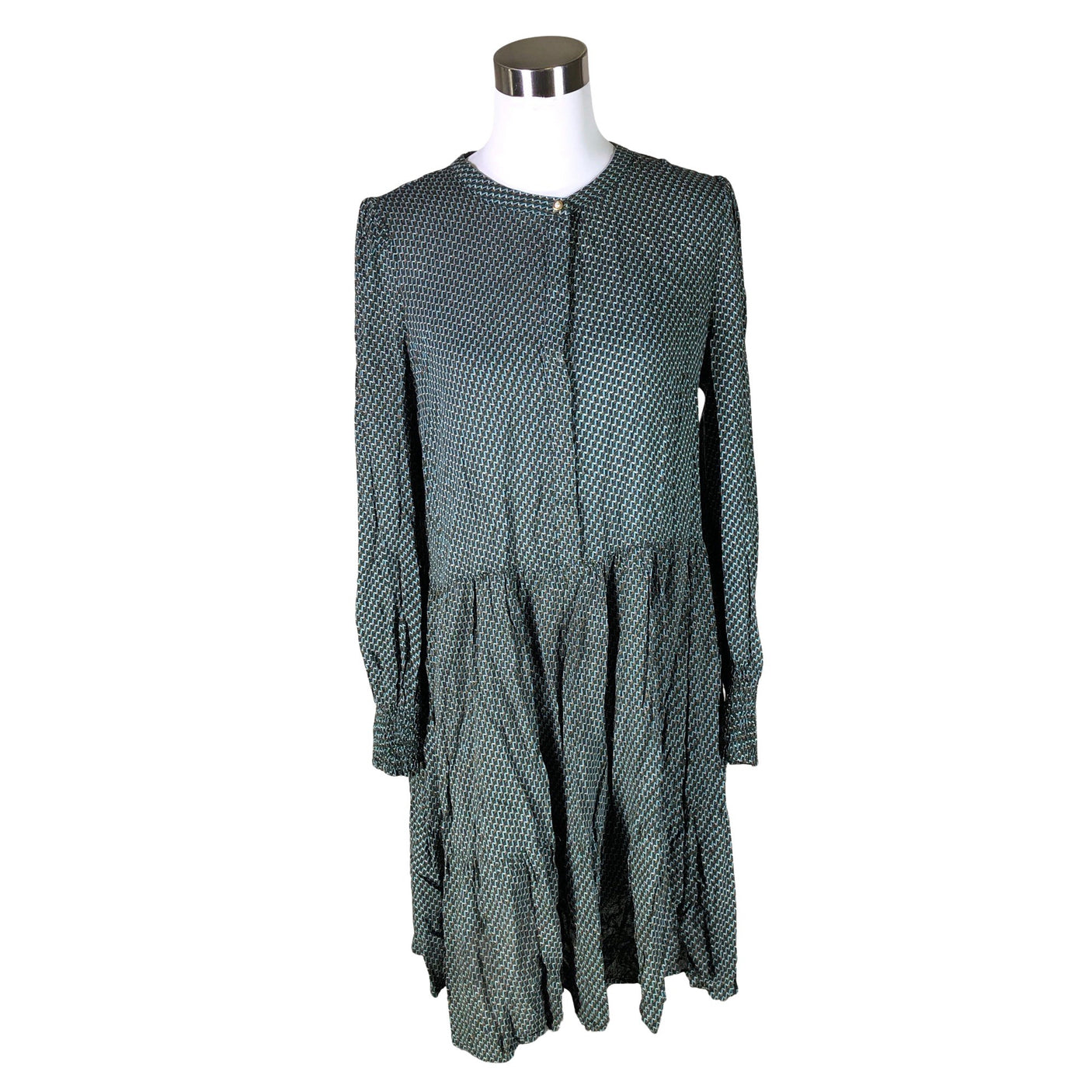 Unisex Free Quent - Schiffon dress, size 38 - Green (1)