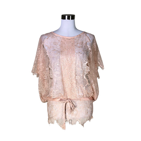 Unisex Jaune Rouge - Schiffon tunic, size 38 - Light pink ()