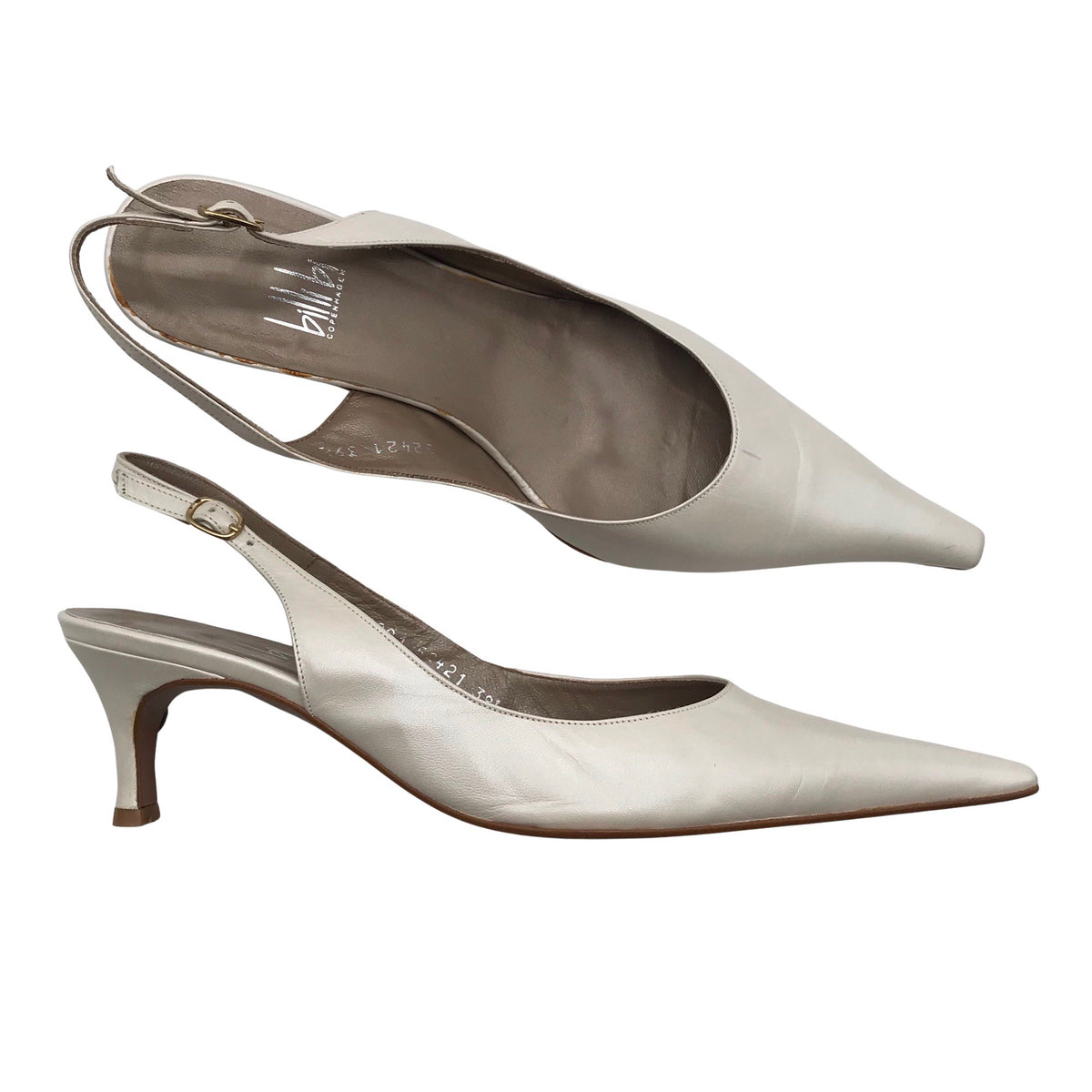 Unisex Billi Bi - High heels, size 39 - Natural white (1)