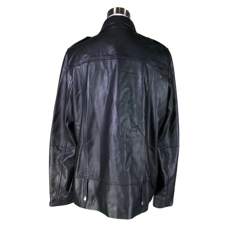 Unisex Selected - Leather jacket, size 40 - Black (2)