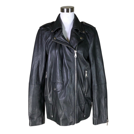 Unisex Selected - Leather jacket, size 40 - Black ()