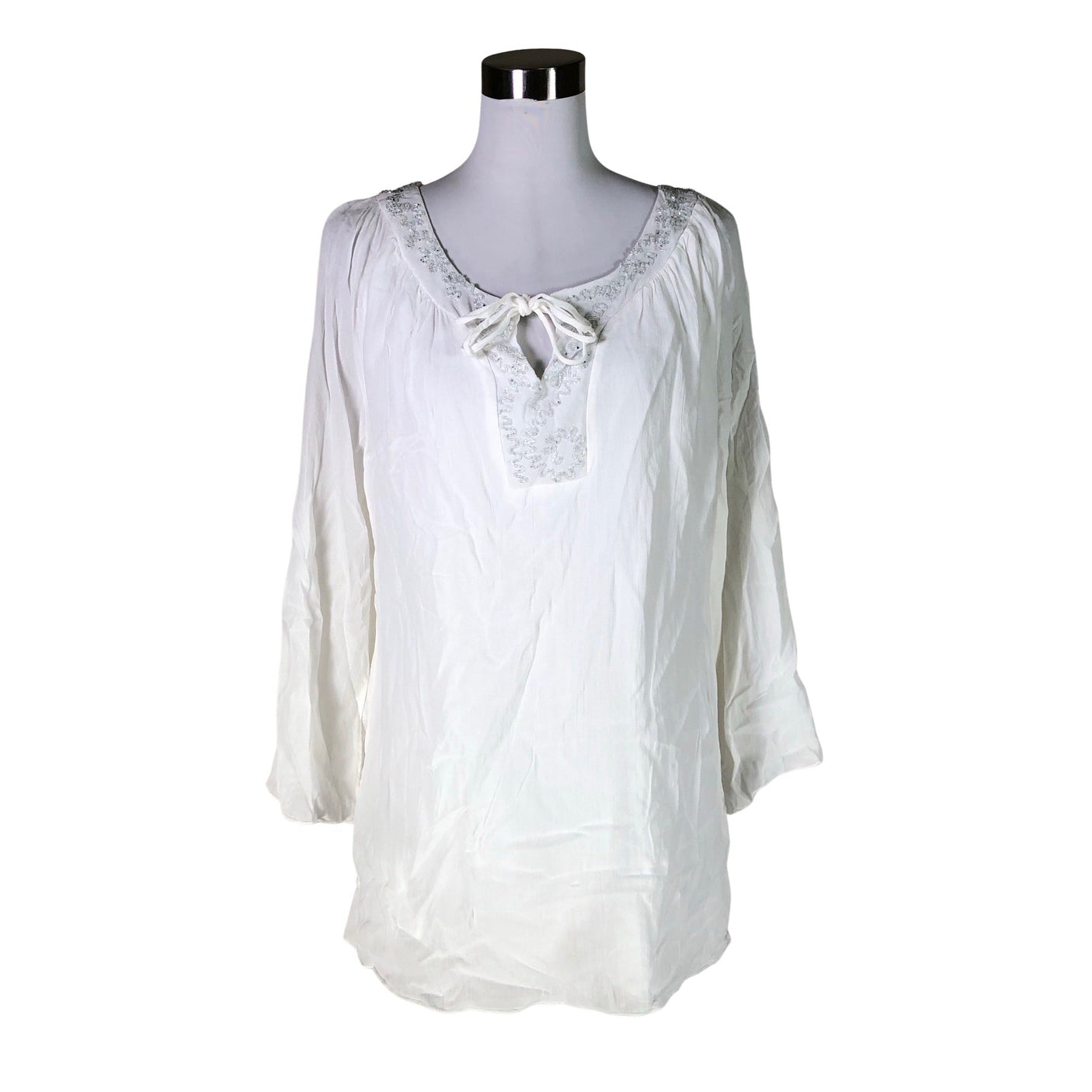Unisex Uldahl - Blouse, size 38 - White (1)