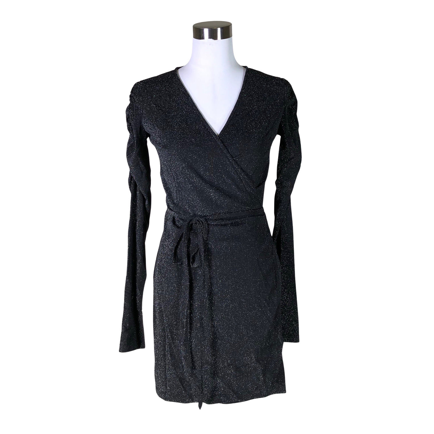 Unisex Na-KD - Tricot dress, size 34 - Black (1)