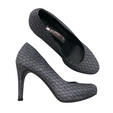 Unisex Tamaris - Evening high heels, size 37 - Silver ()