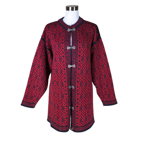 Unisex Norwool - Cardigan, size 40 - Red ()